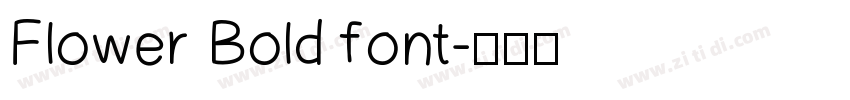 Flower Bold font字体转换